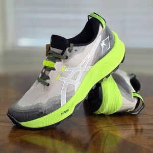 Asics GEL-Trabuco 12 Trail Running Men's Shoes Grey Green Size 8.5 Grip 1011B799